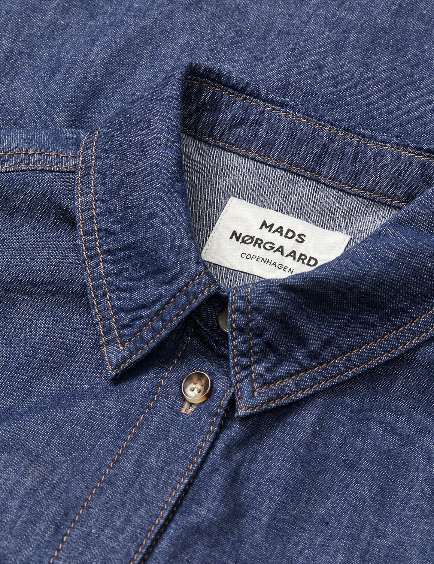 Air Denim Crani Shirt, Mid Blue Denim