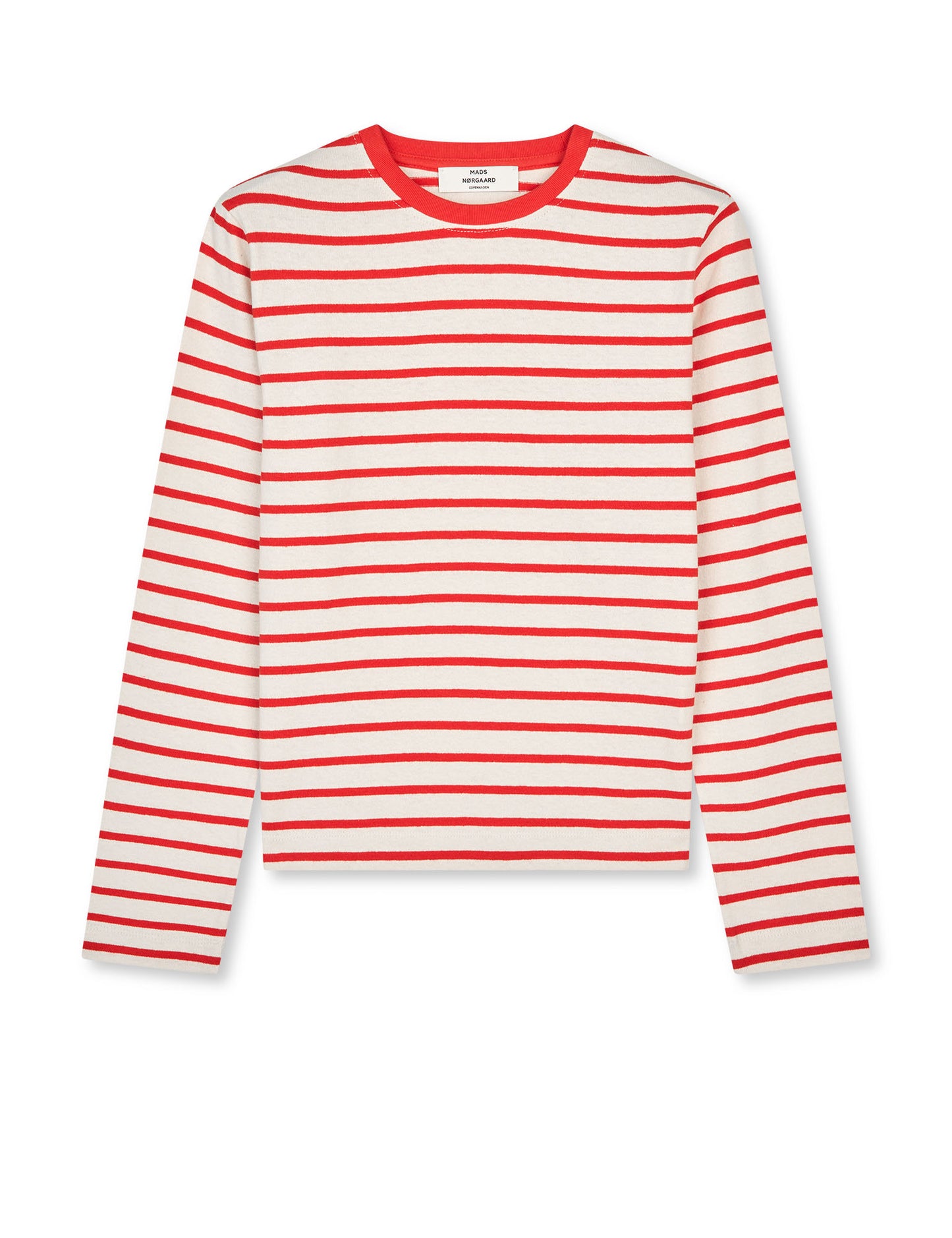 Pablo Maggie Tee LS, Vanilla Ice/Fiery Red