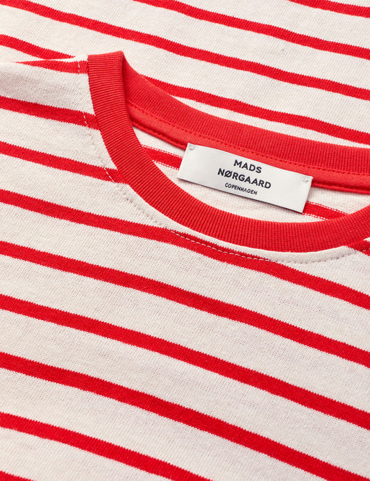 Pablo Maggie Tee LS, Vanilla Ice/Fiery Red