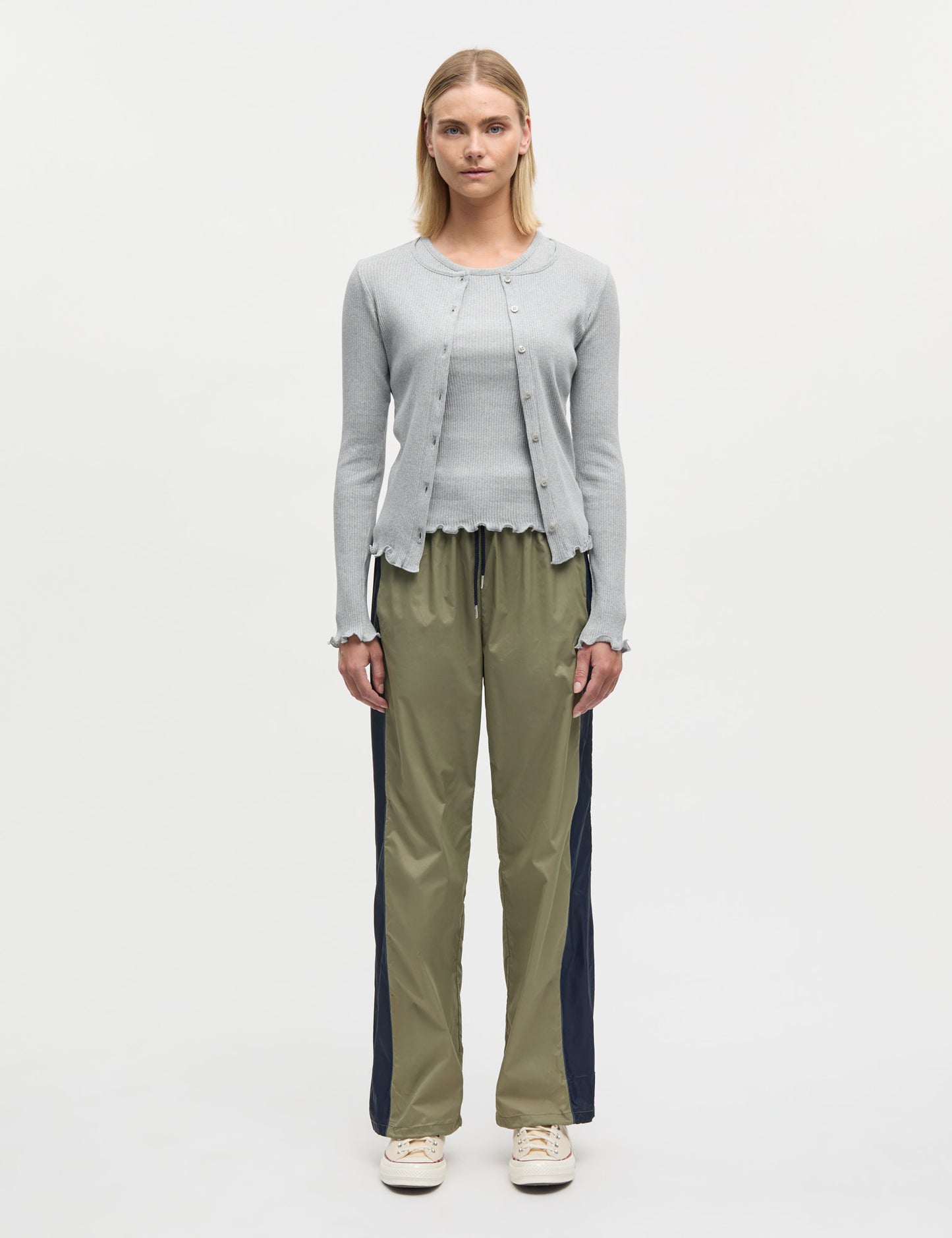 4x2 Teco Amy Cardigan, Grey Melange