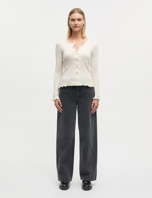 4x2 Teco Amy Cardigan, Almond Oil