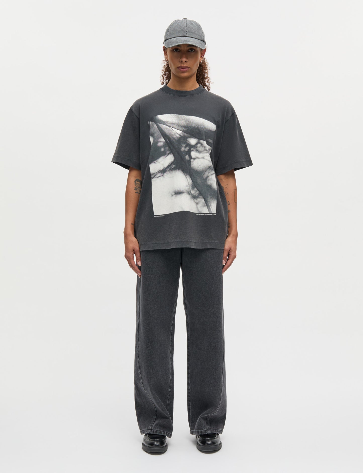 Cotton Jersey Dassel Tee, Black