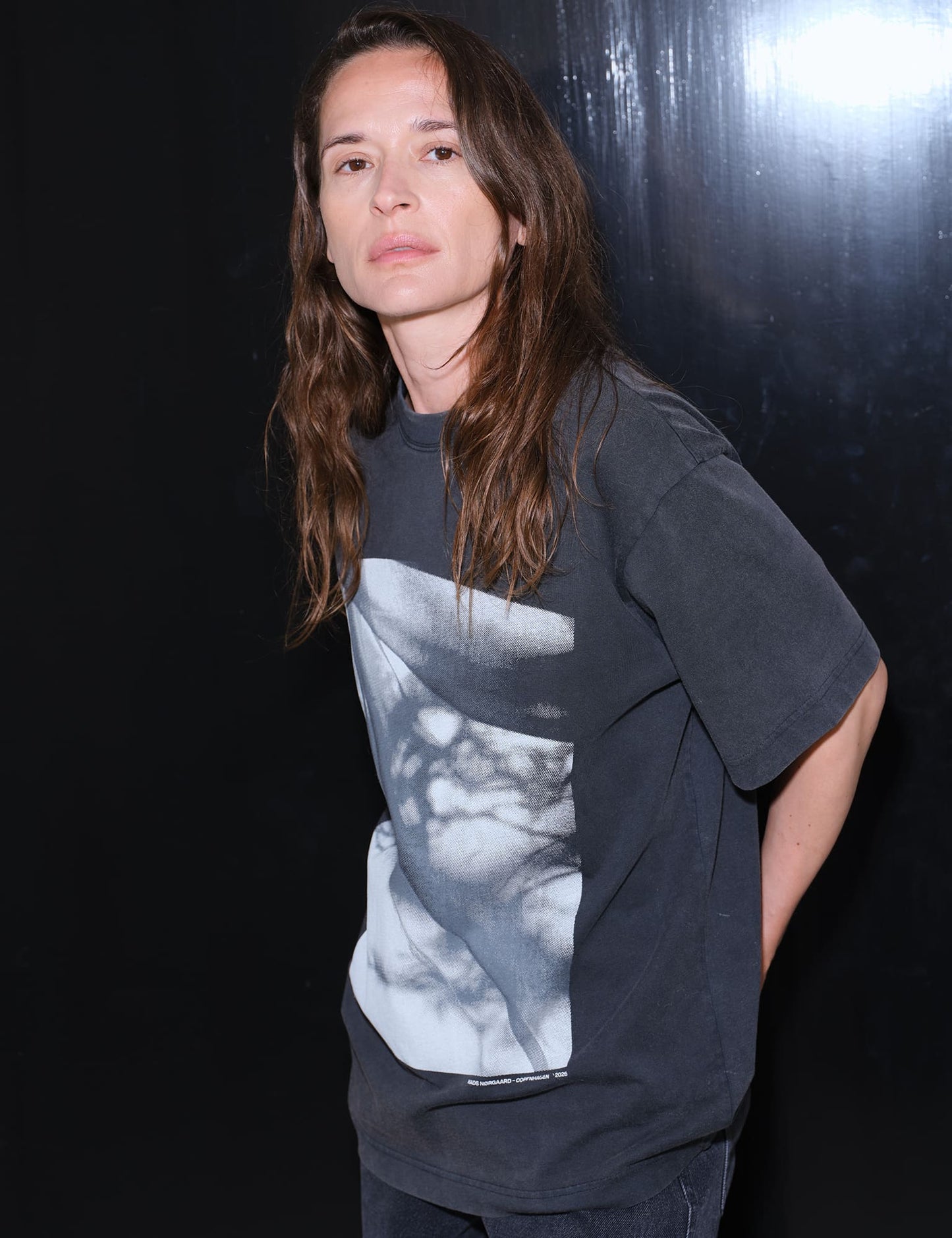 Cotton Jersey Dassel Tee, Black