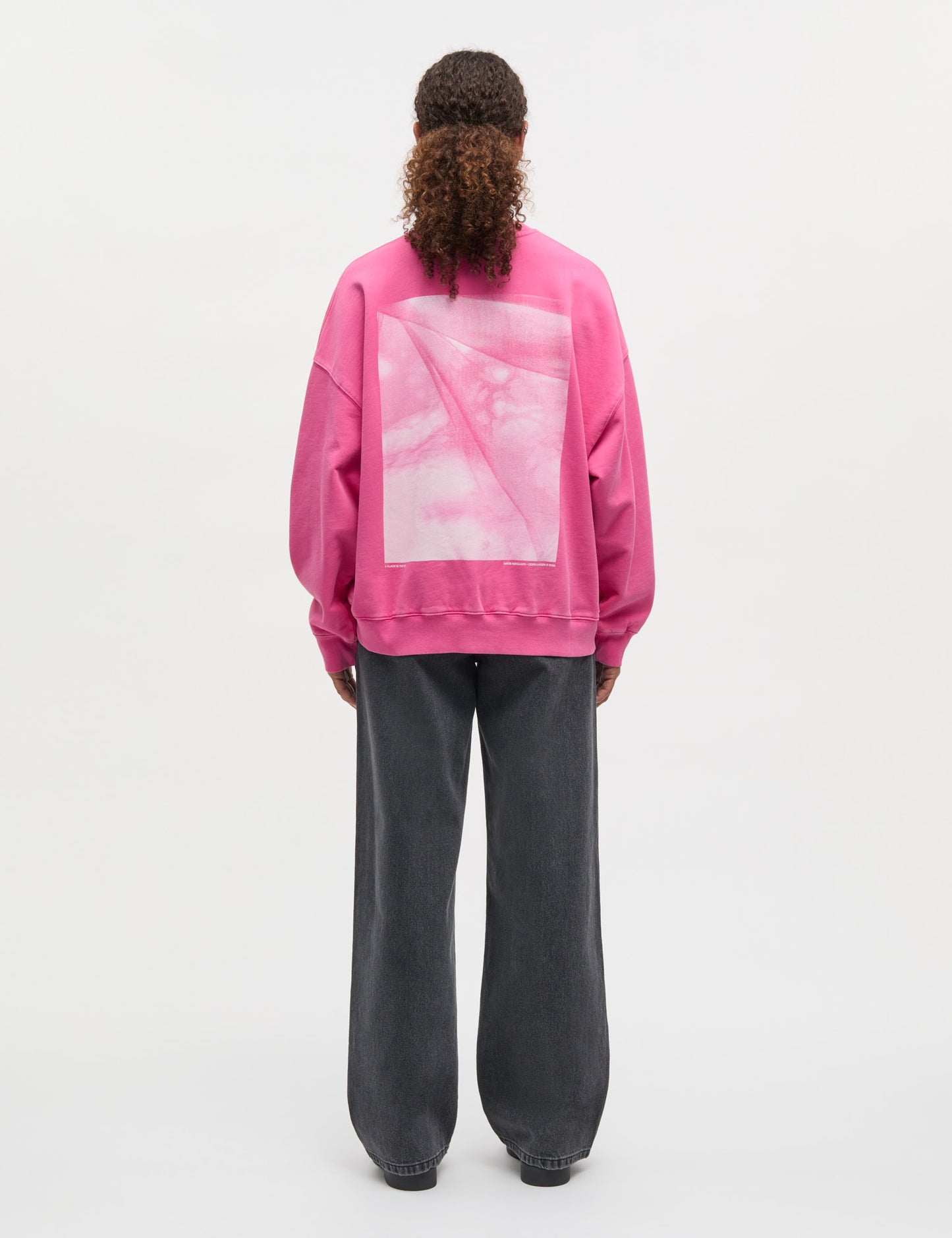 Compact Cotton Atli Sweatshirt, Carmine Rose