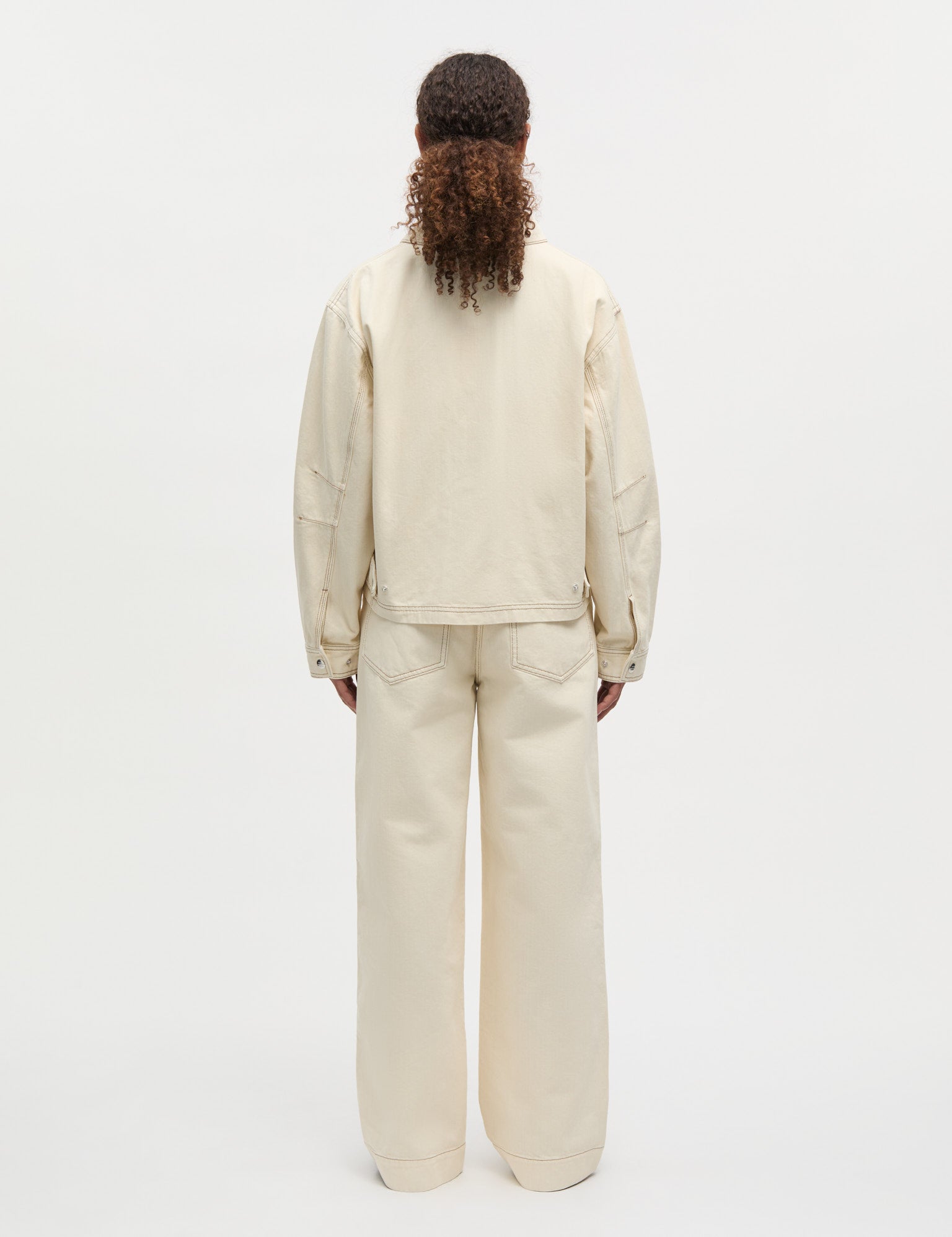 Soil Denim Solar Jacket, Almond Oil – MADS NØRGAARD – COPENHAGEN