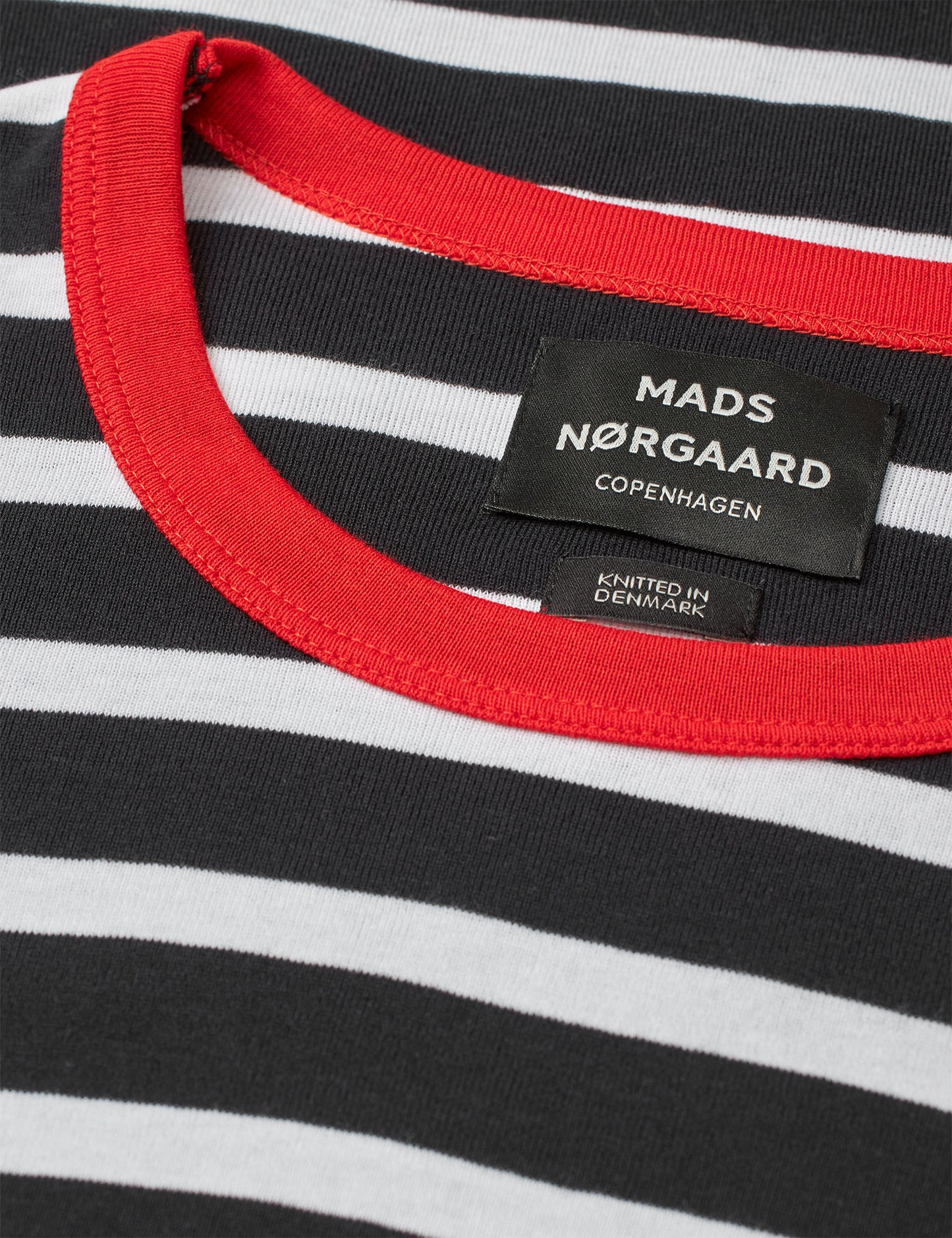 Trio Rib Tobias Tee LS, Black/White