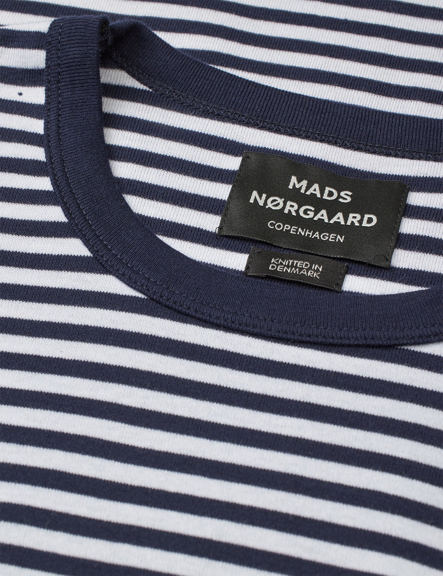 Duo Rib Tobias Tee LS, Sky Captain/White