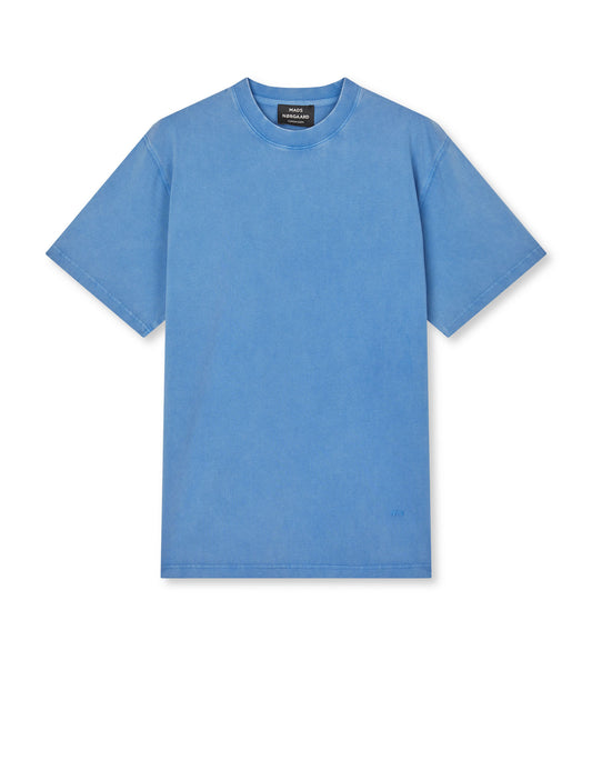 Combed Jersey Dye Thorbjørn Tee, Bright Cobalt