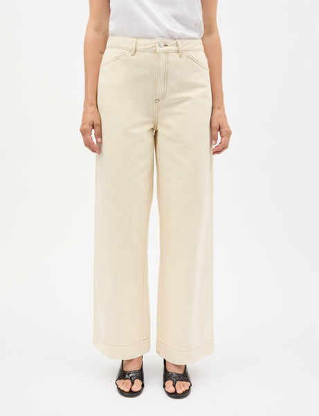 Soil Denim Kargo pants, Almond Oil – MADS NØRGAARD – COPENHAGEN Soil Denim Kargo pants, Almond Oil – MADS NØRGAARD – COPENHAGEN