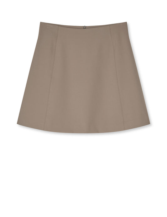 Stretchy Nylon Roberta Skirt, Walnut