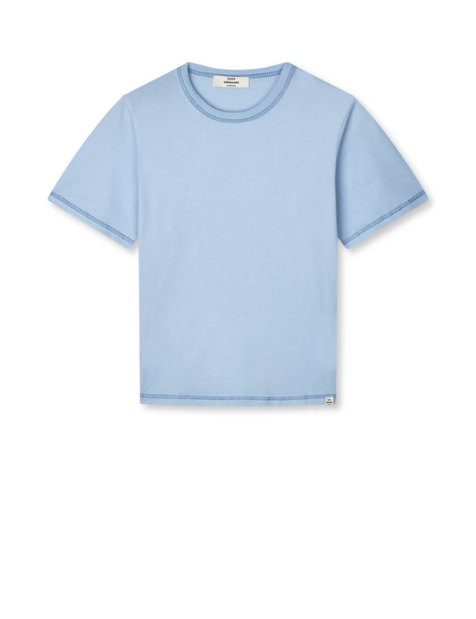 Single Cotton Grace Tee, Cashmere Blue