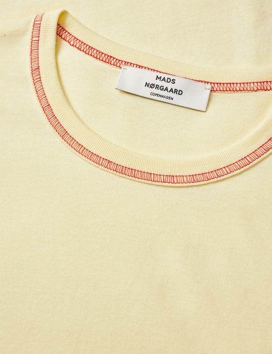 Single Cotton Grace Tee, Almond Oil