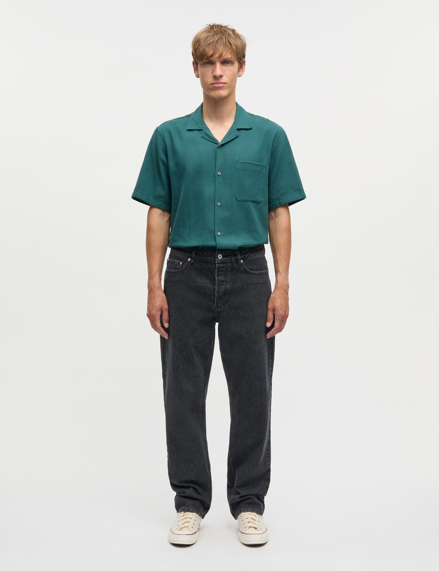 Texture Kenji Shirt SS, Deep Sea