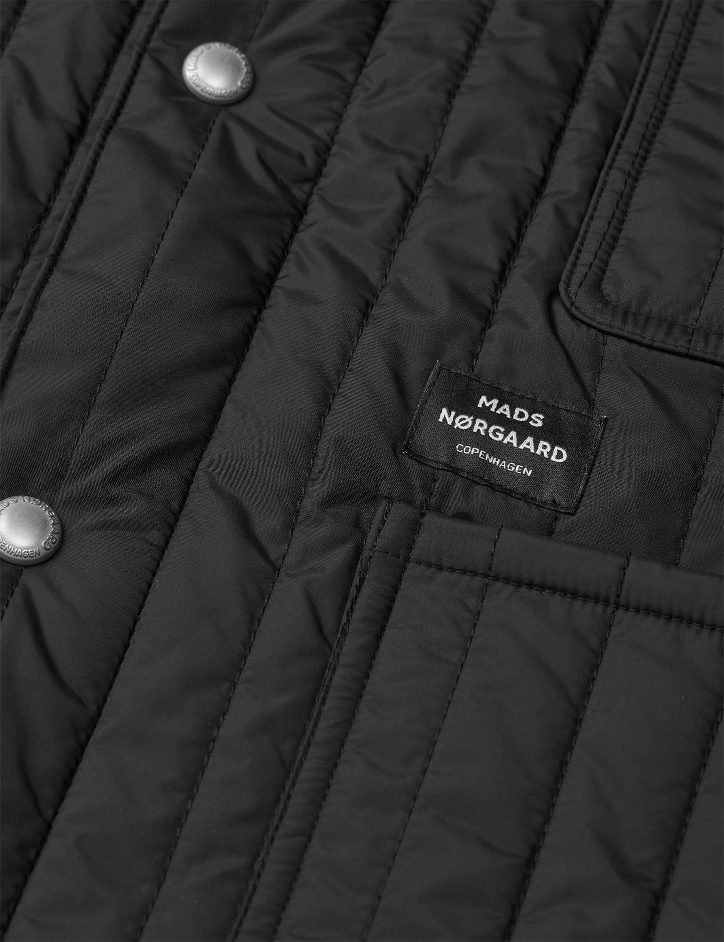 Quilt Chore Jacket, Black