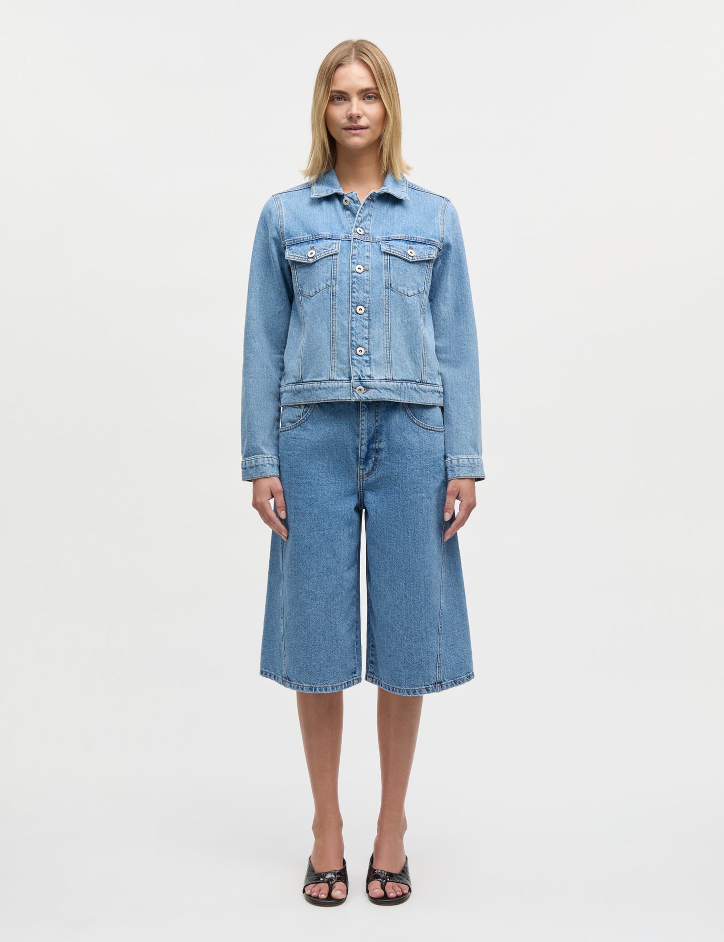 Luke Denim Robyn Shorts, Blue Vintage