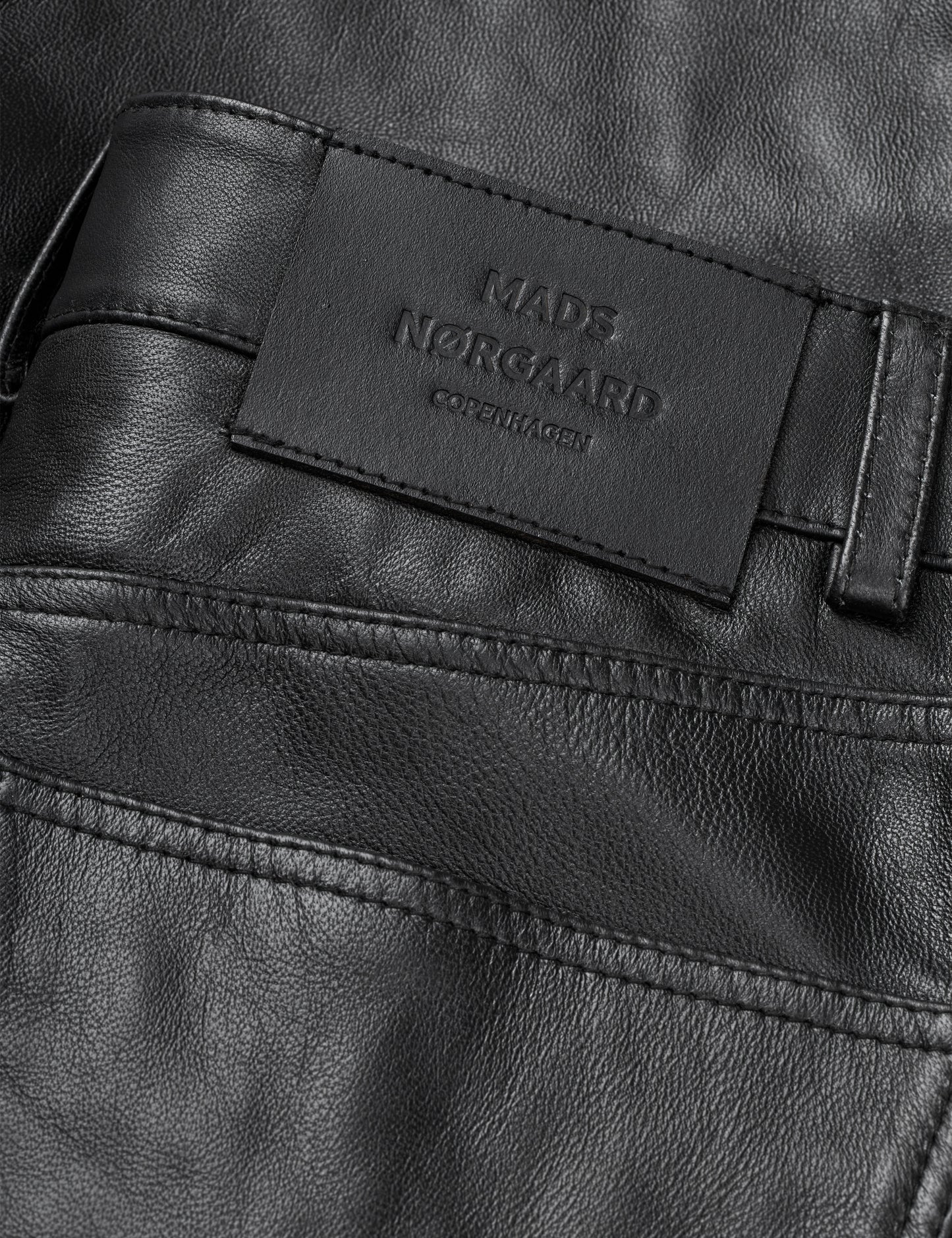 Shiny Leather Robyn Shorts, Black