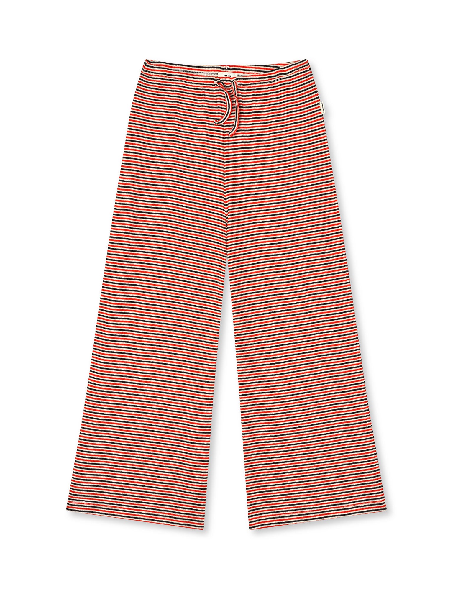 2x2 Cotton Stripe Verona Pants, Fiery Red/Vanilla Ice – MADS