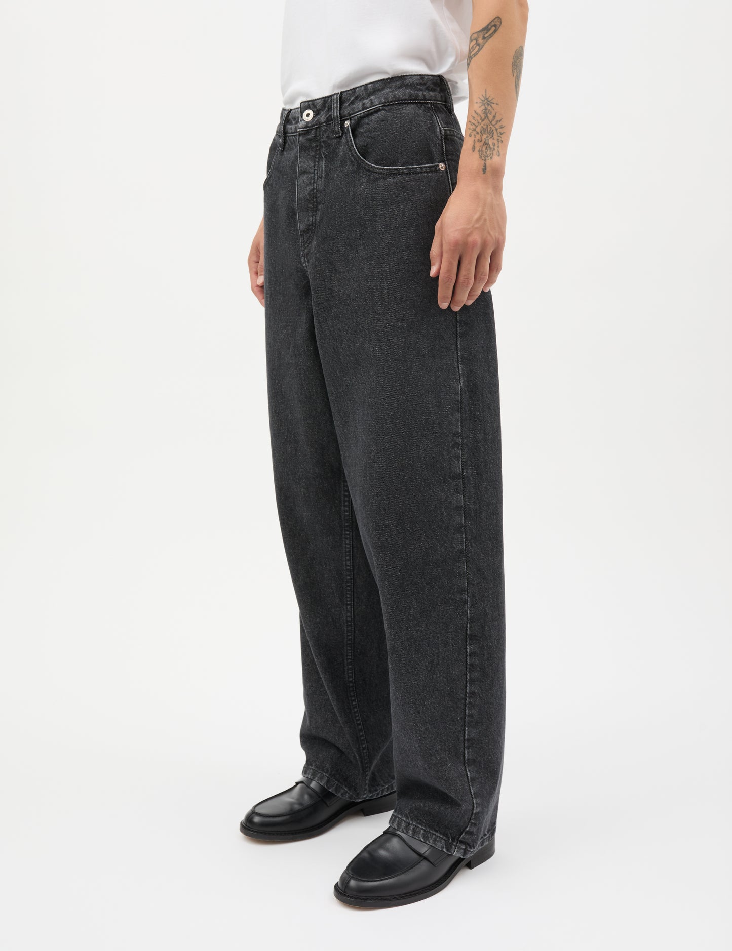 Arizona Black Denim Hannes Jeans, Black Grey Stone Wash