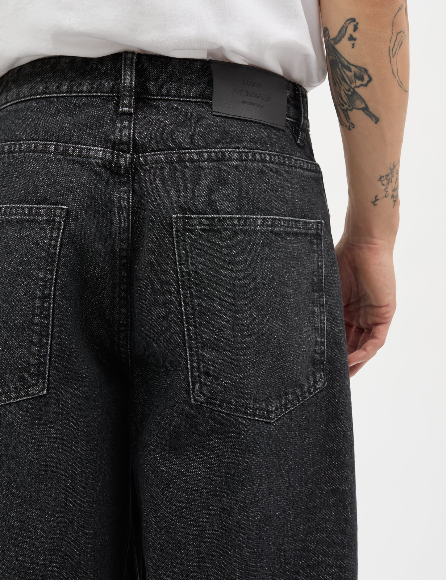 Arizona Black Denim Hannes Jeans, Black Grey Stone Wash