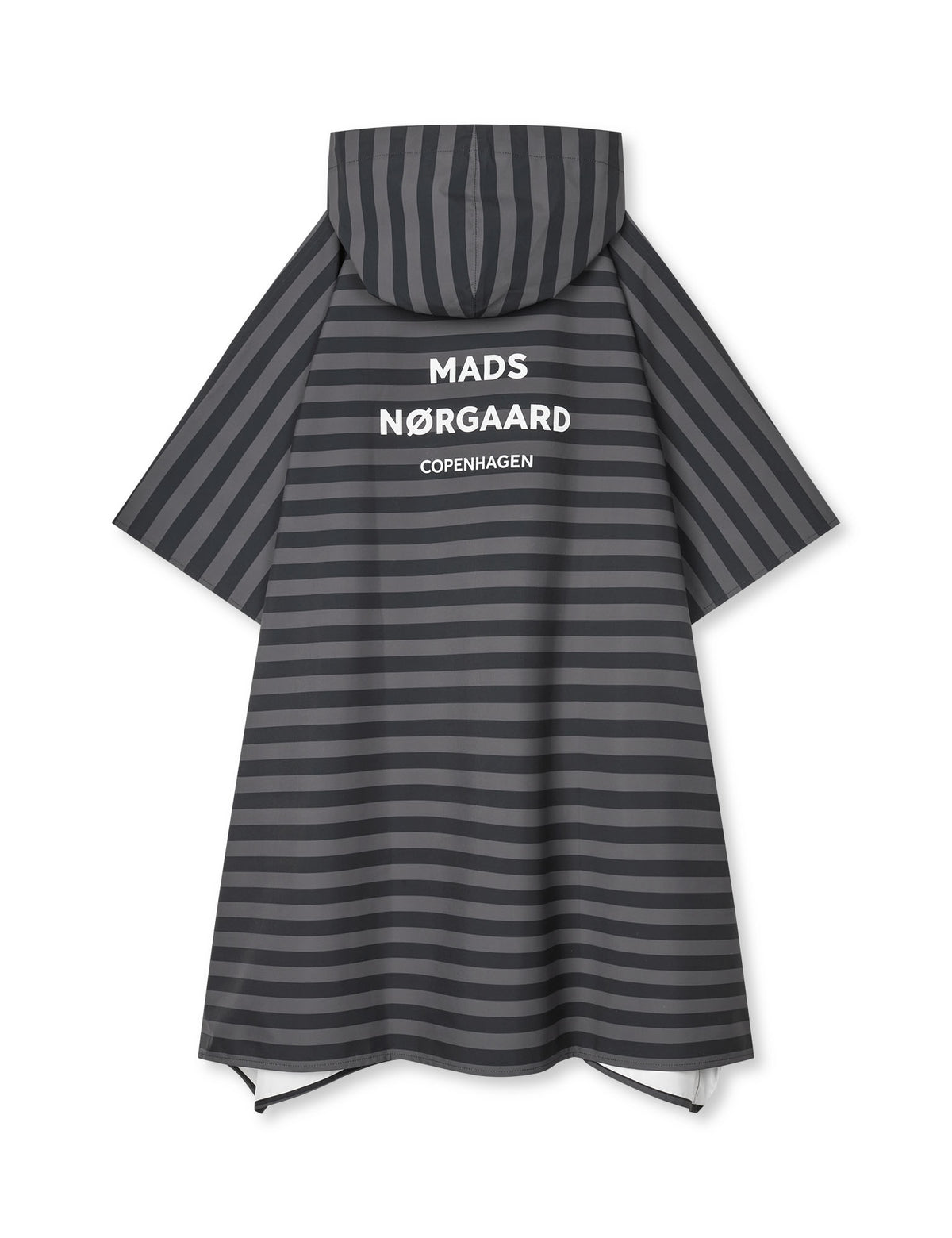 Rainy Scape Cape, Stripe AOP/Black