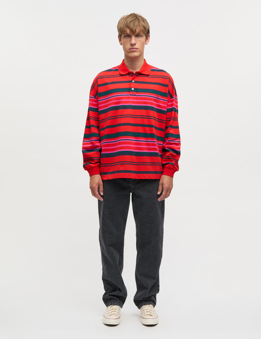 Light Terry Polo ST Sweat, Fiery Red Multi ST.