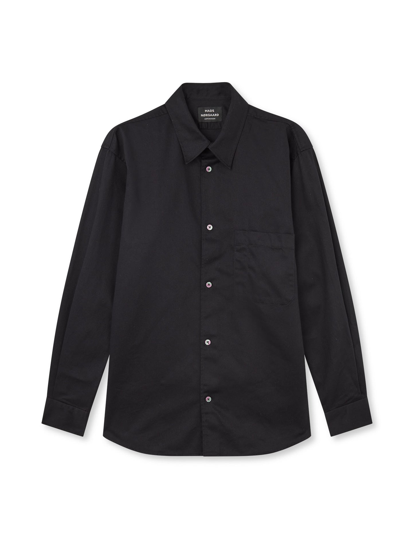 Cotton Twill Storm Shirt, Black