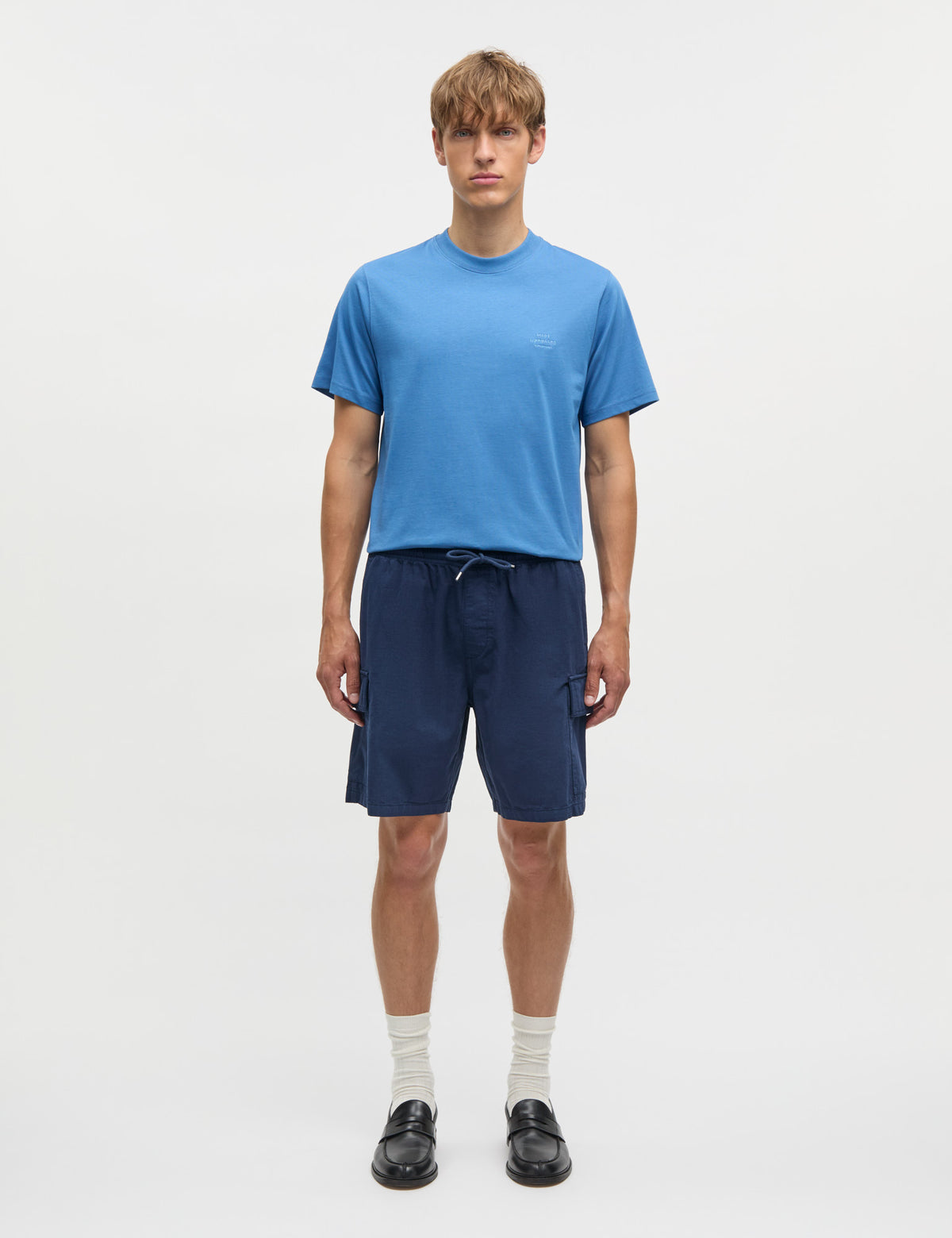 Cotton Ripstop Cargo Shorts, Sky Captain