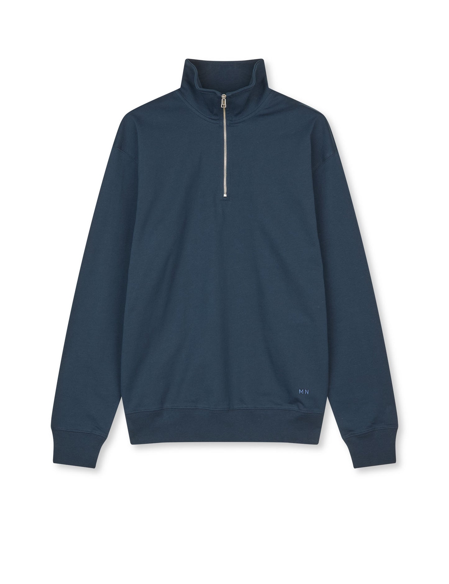 Light Terry Hans Half zip Sweat, Sky Captain