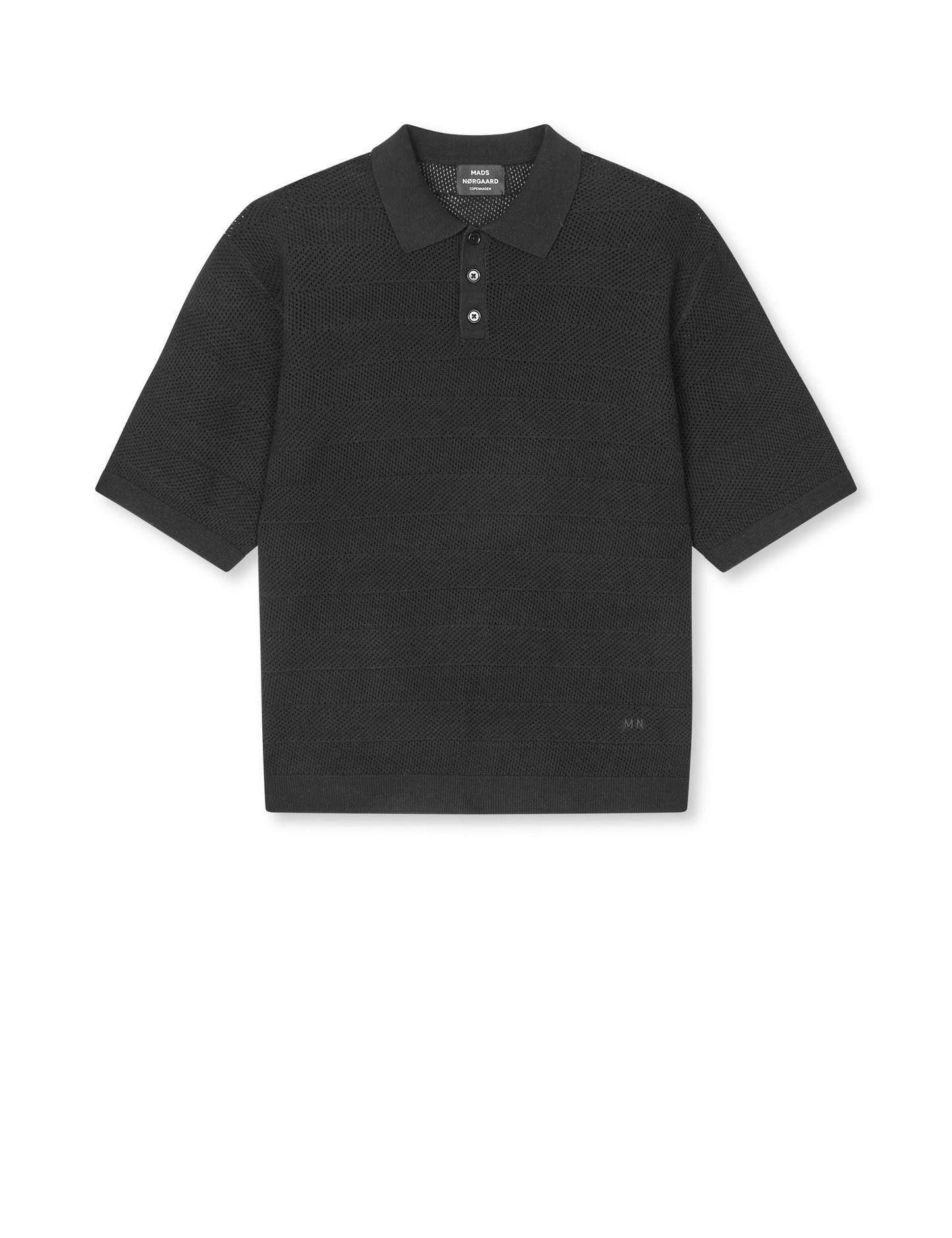 Cotton Lino Arlo Polo, Black