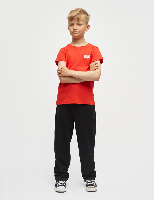 Single Cotton Tuvina mini mirror Tee, Fiery Red