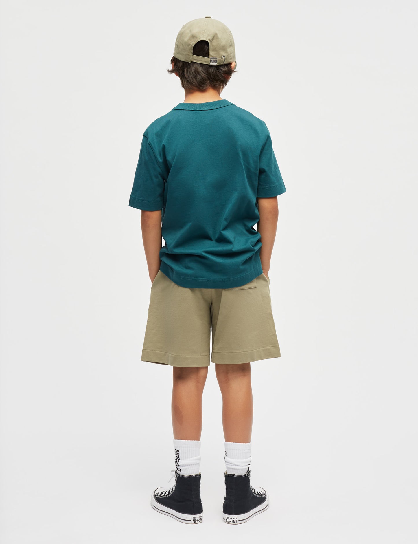 Cotton Jersey Theo Tee, Deep Sea