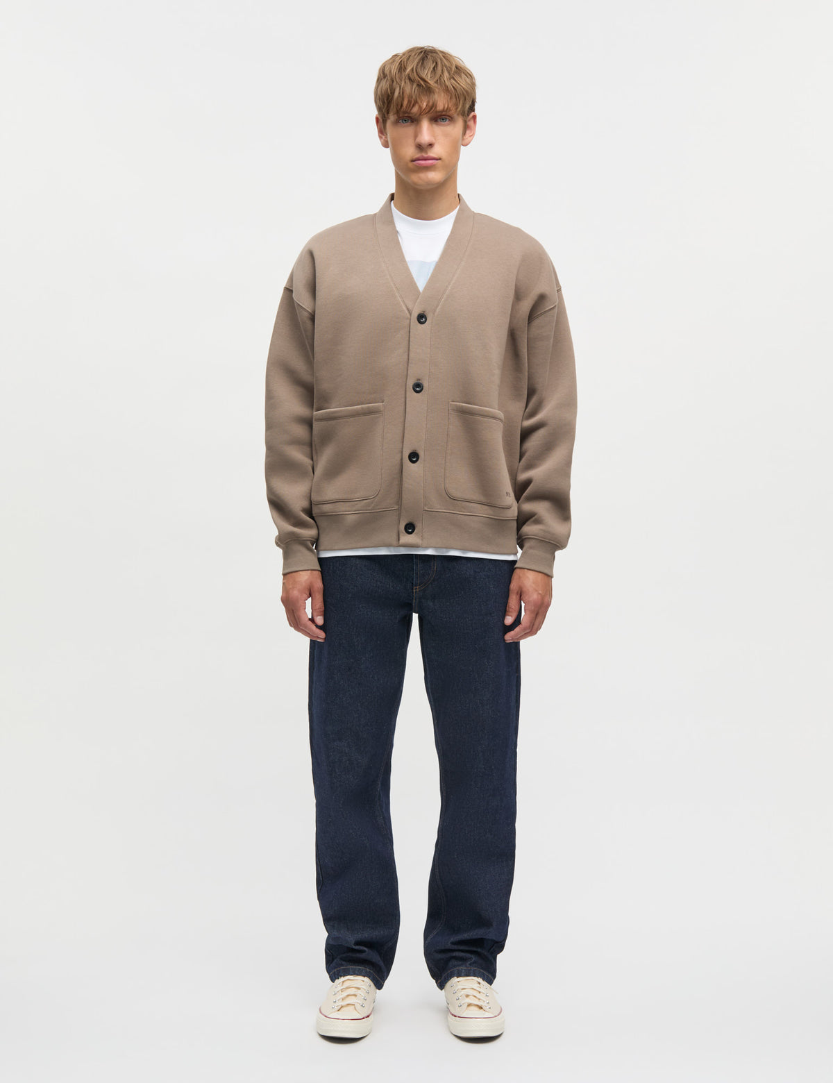 Standard Novak Cardigan Sweat, Walnut
