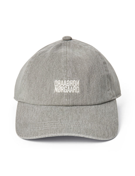 Washed Cotton Twill Mirror Coal Cap, Grey Melange – MADS NØRGAARD