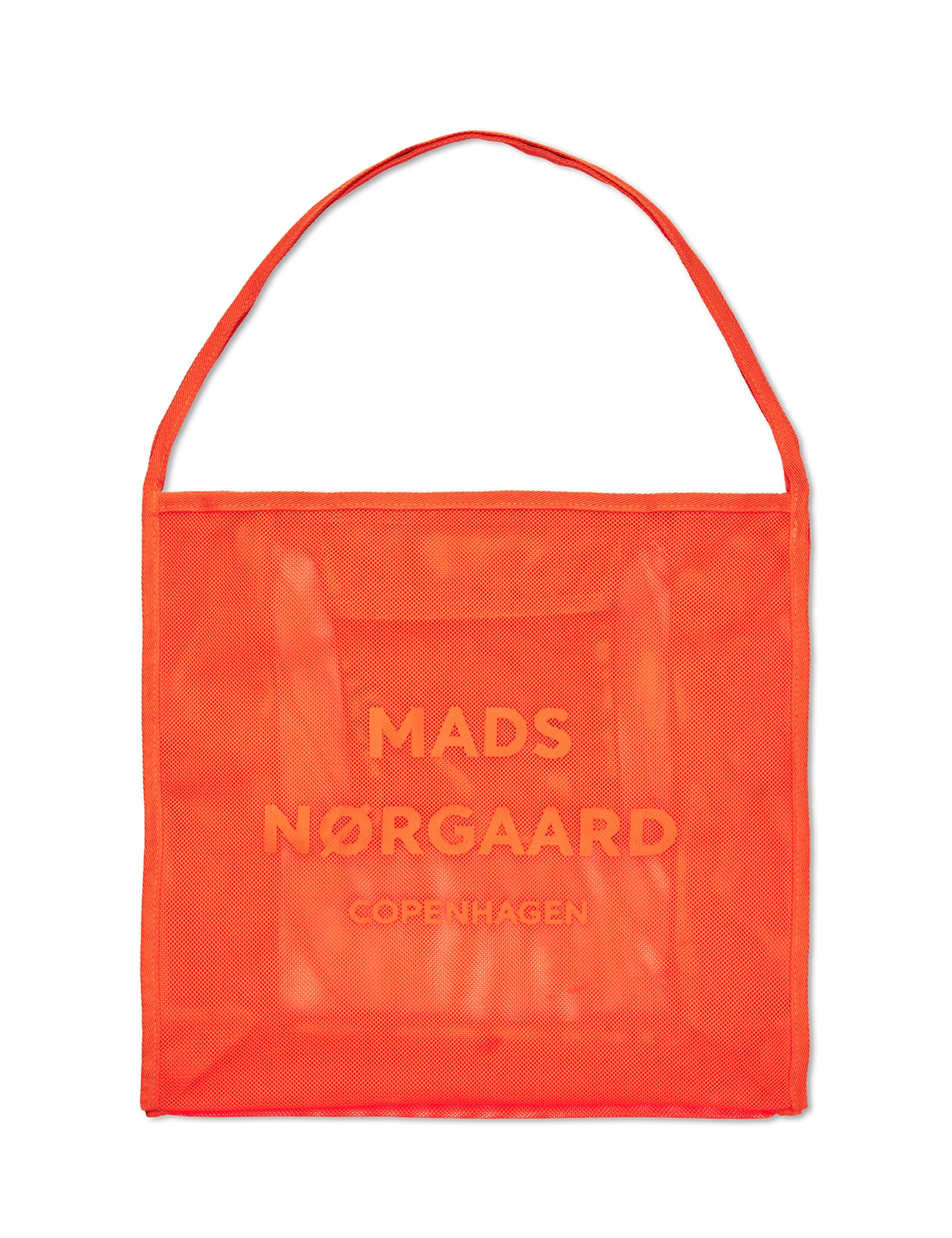 Meshy Flimsy Shopper, Neon Orange