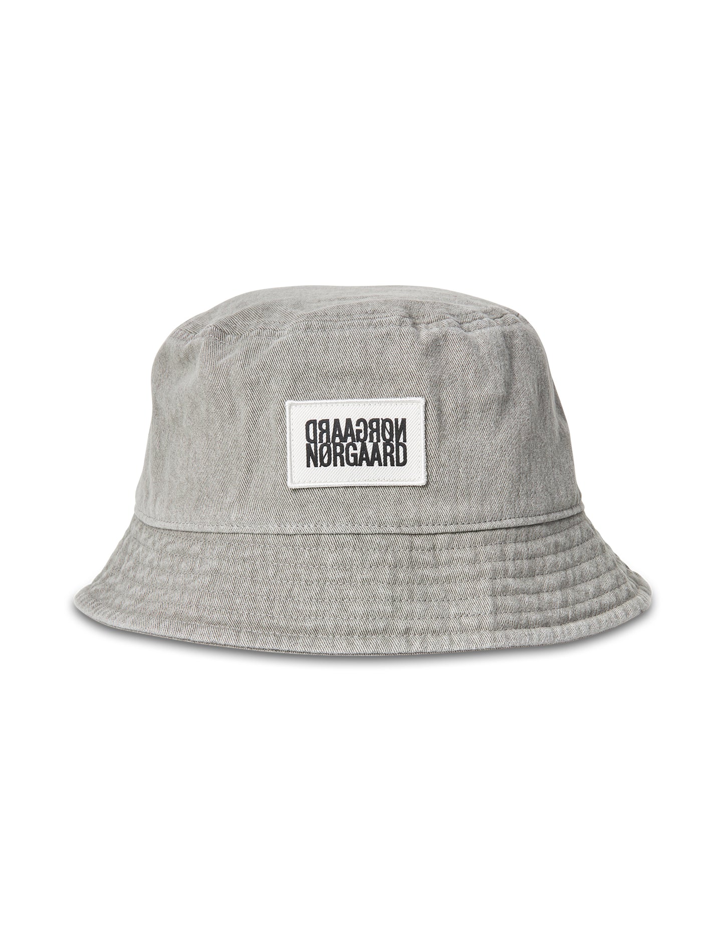 Washed Cotton Twill Bucket Hat, Grey Melange