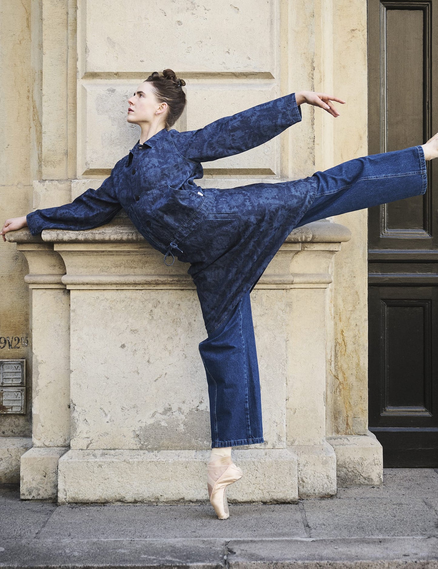 Lazor Denim Sanne Dress, Sunflower AOP