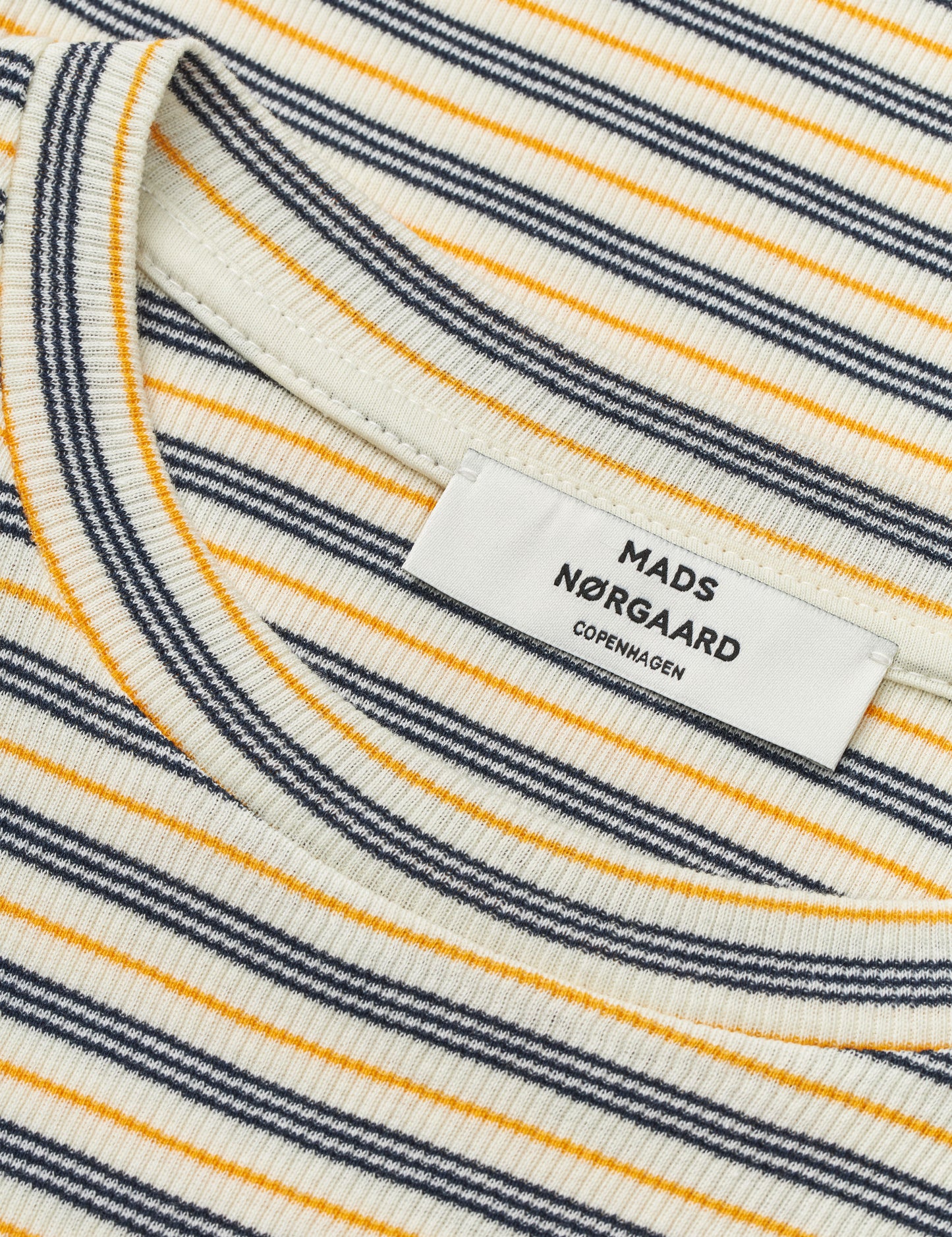 2x2 Cotton Stripe Tuba Tee LS, Vanilla Ice/Sky Captain/Zinnia