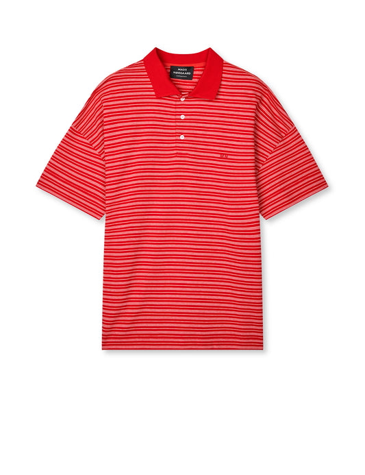 Light Terry Polo SS ST  Tee, Fiery Red/Fairy Tale/Vanilla I