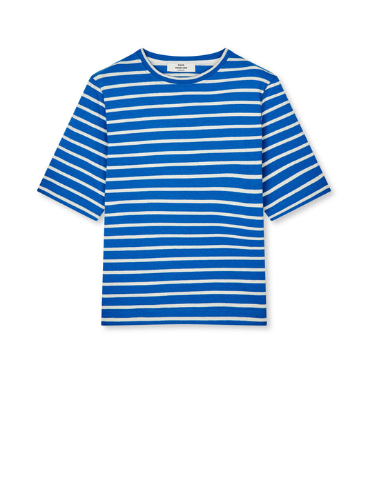 Pablo Malle Tee, Vanilla Ice/Bright Cobalt