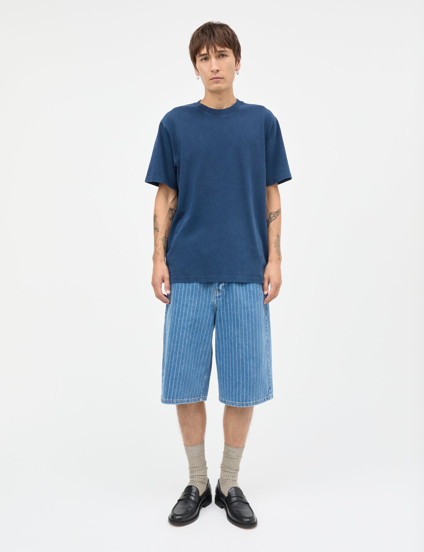 Combed Jersey Dye Thorbjørn Tee, Sky Captain
