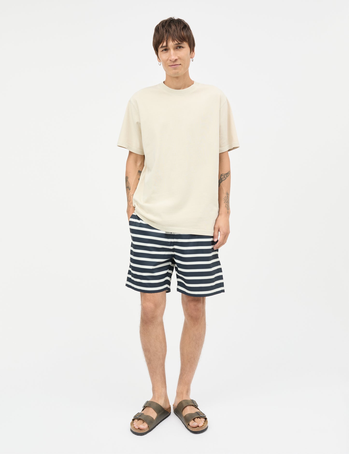 Combed Jersey Dye Thorbjørn Tee, Oatmeal