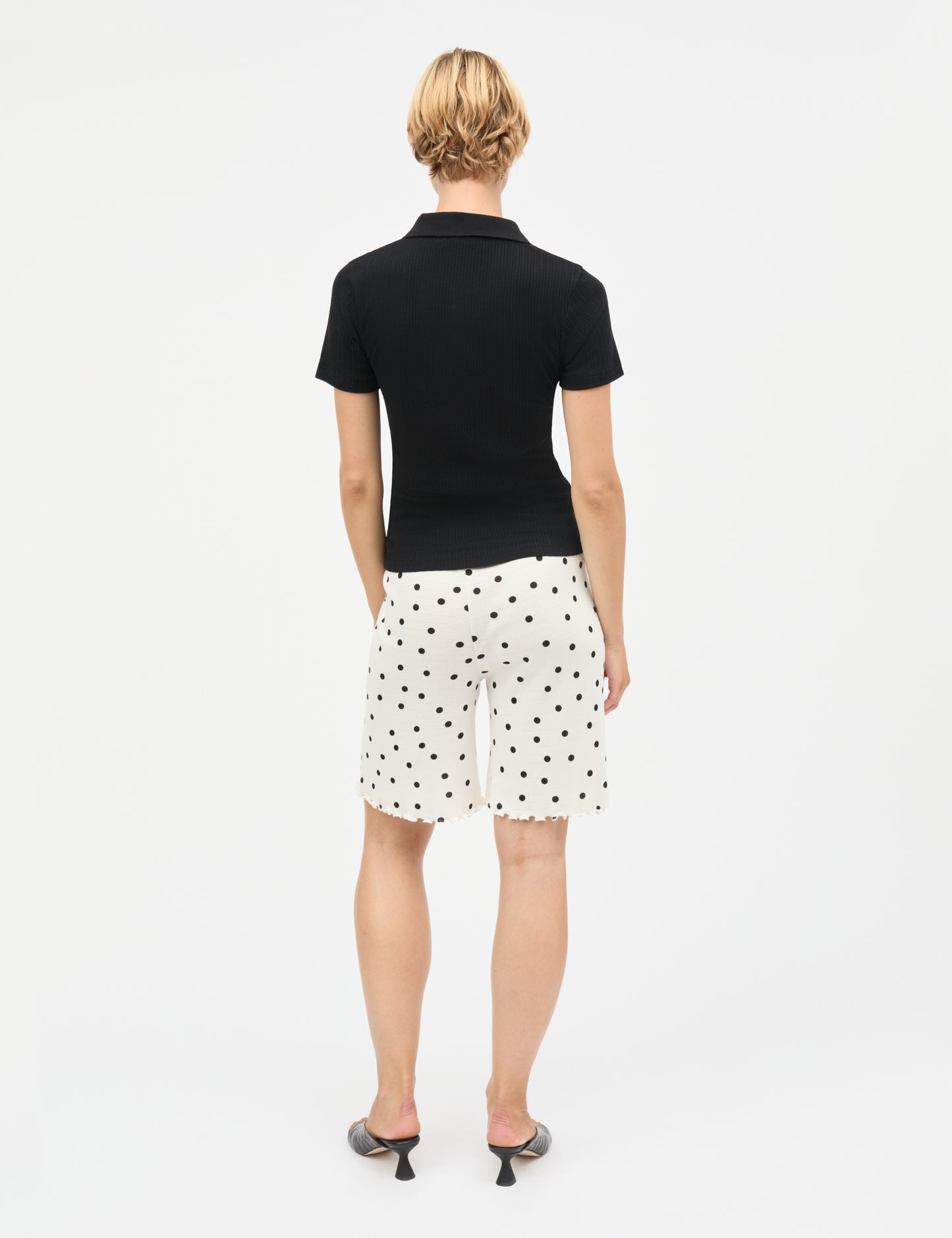 Pointella Layla Polo Tee, Black