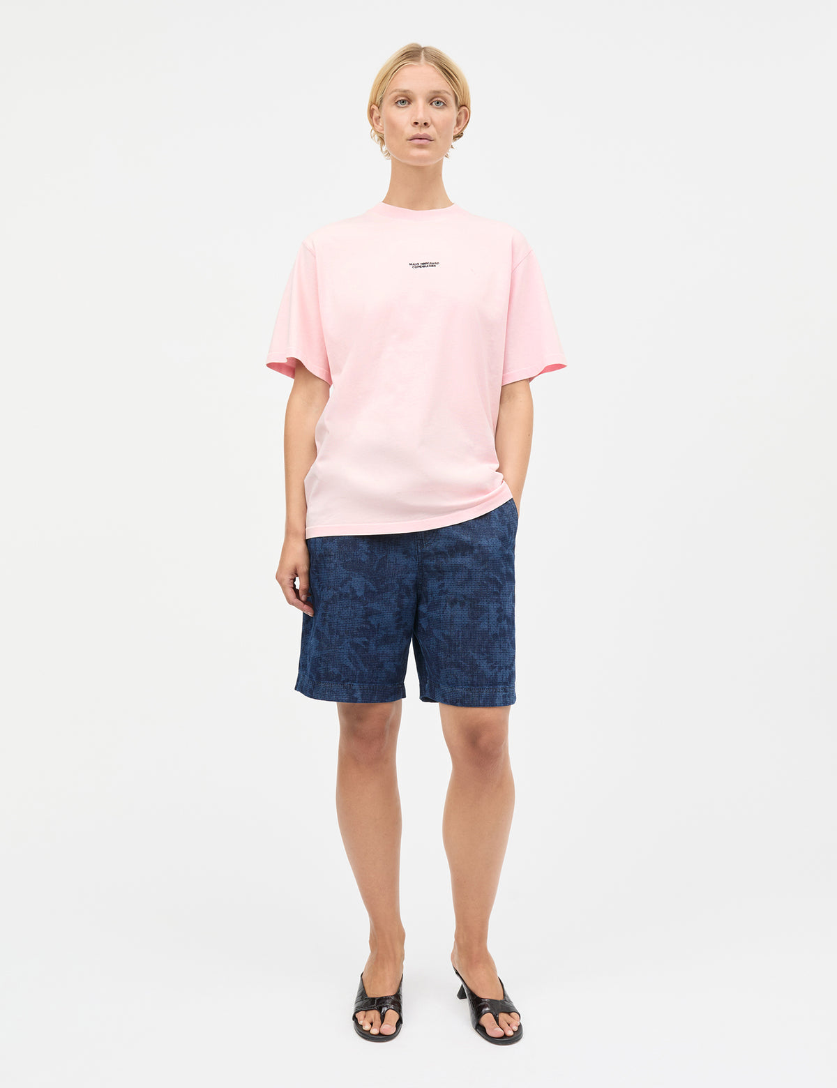 Cotton Jersey Dassel Tee, Icy Pink