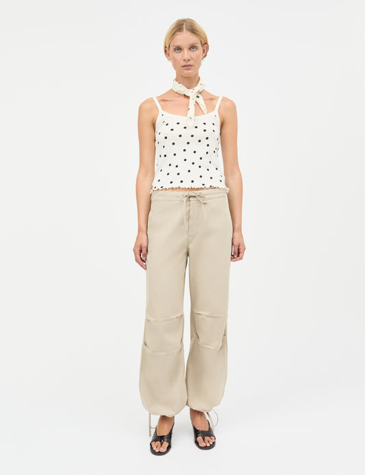 Pointella Trilla Top AOP, Dot AOP Vanilla Ice