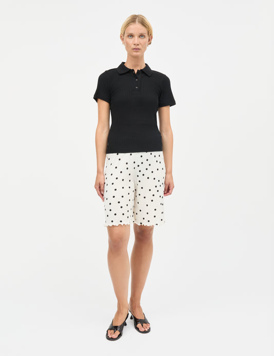 Pointella Lilly Shorts AOP, Dot AOP Vanilla Ice