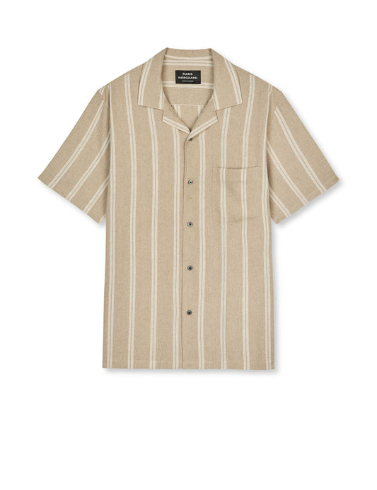 Texture Kenji Shirt SS ST., Plaza Taupe/Vanilla Ice
