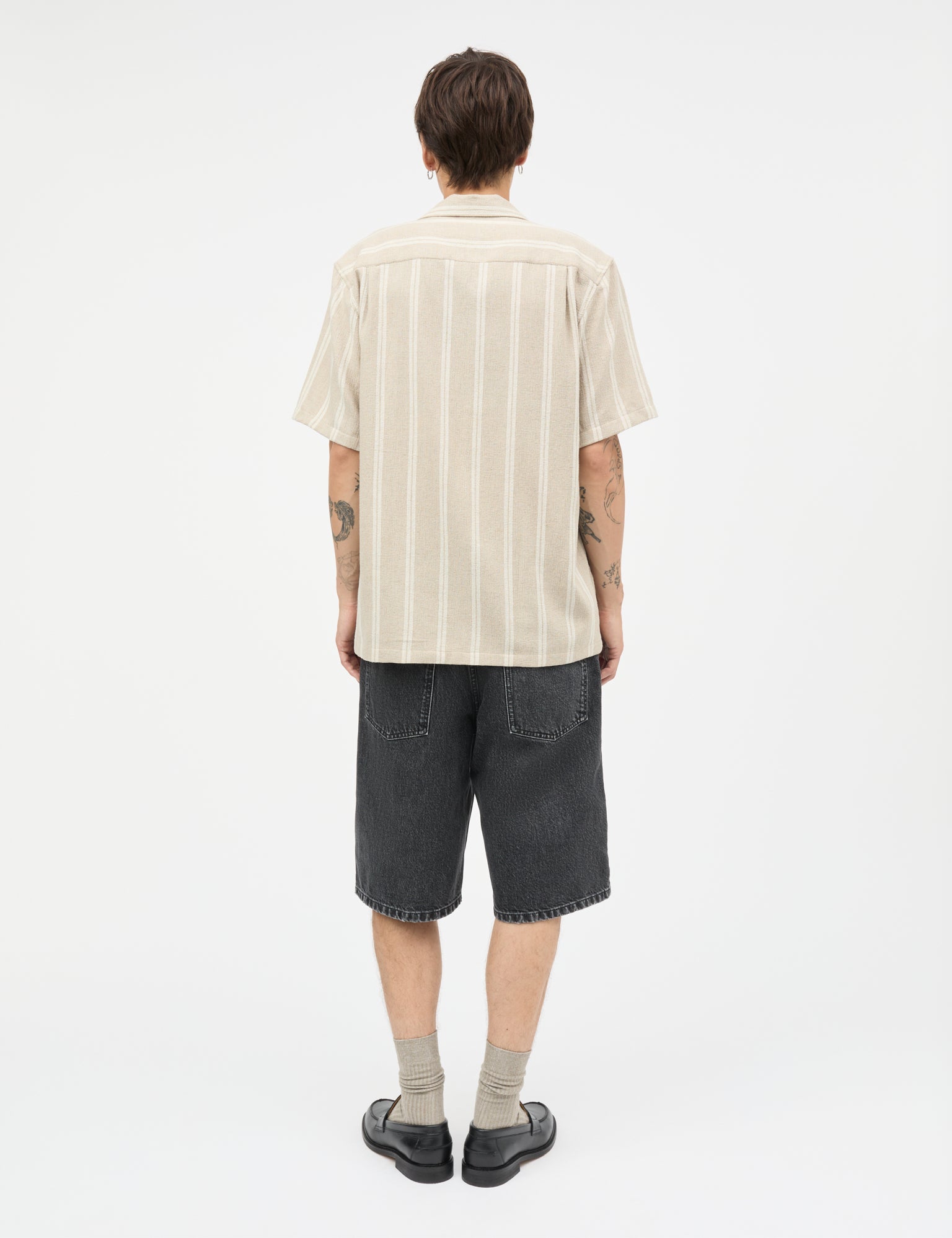 Texture Kenji Shirt SS ST., Plaza Taupe/Vanilla Ice – MADS