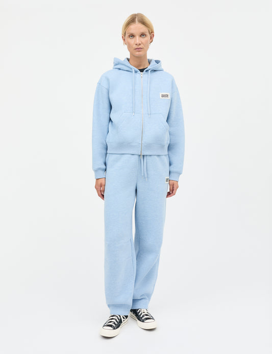 Standard Bobo Hood Sweatshirt, Light Blue Melange