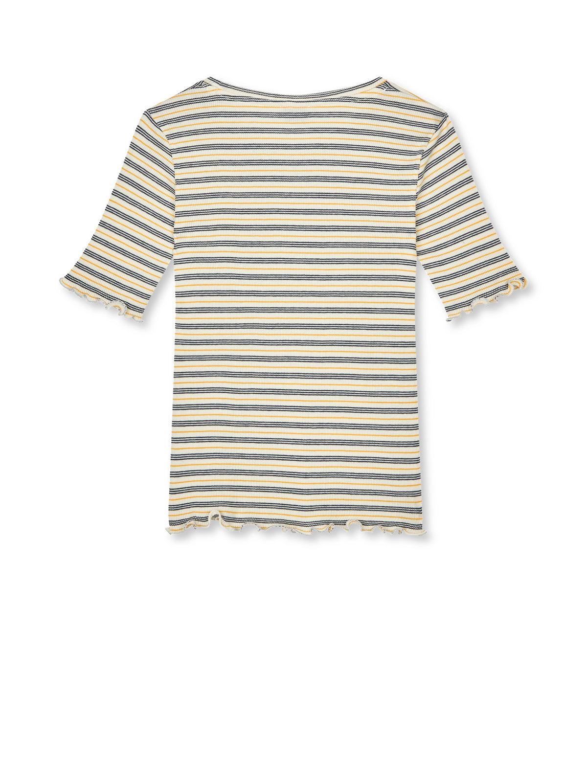 2x2 Cotton Stripe Stripe Tuviana Tee, Vanilla Ice/Sky Captain/Zinnia