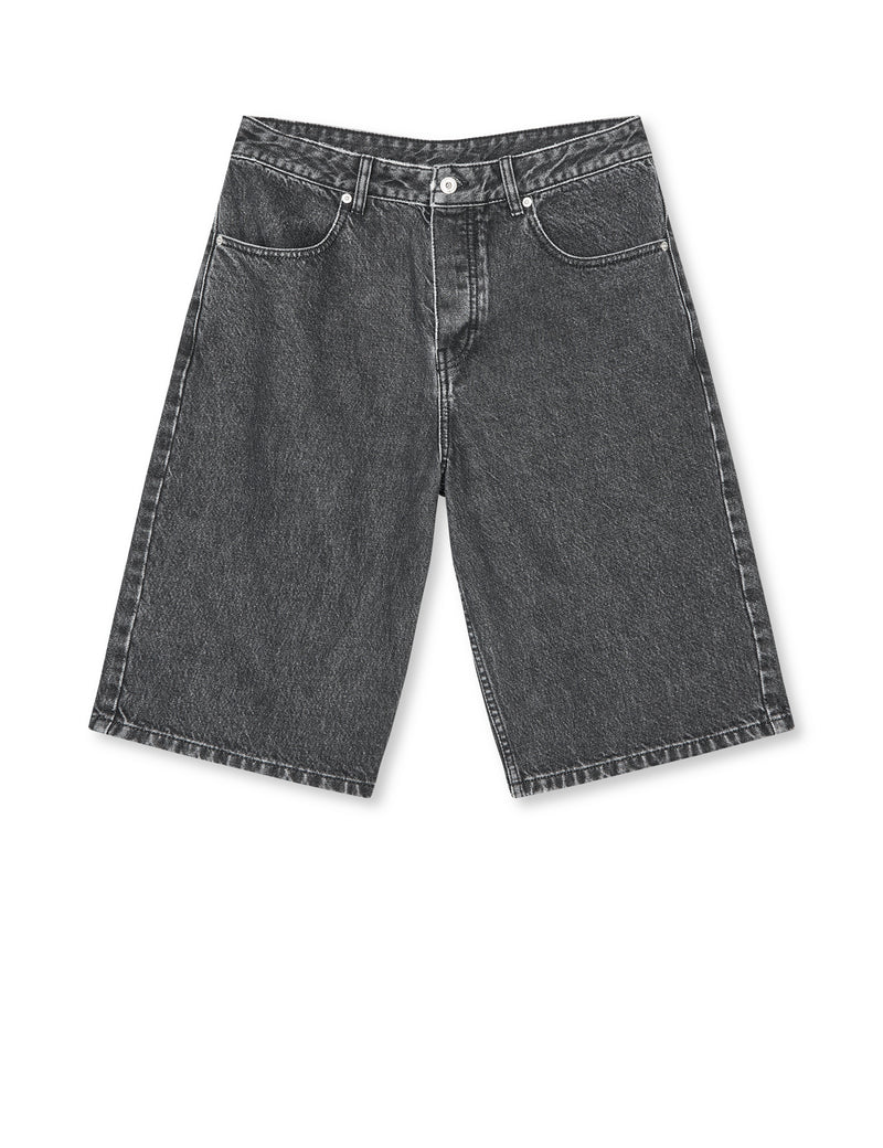 Arizona Black Denim Hannes Shorts, Black Grey Stone Wash – MADS